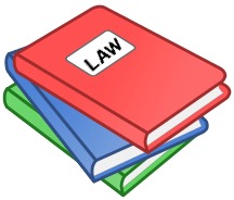 gavel and law books